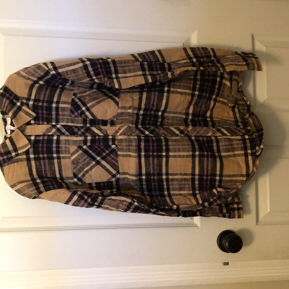 NWT Maurice’s dress/long shirt, flannel, size Medium